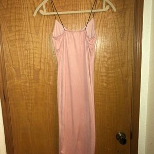 Charlotte Russe XS suede pink dress